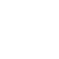 A simple white silhouette of an apple with a leaf and stem.